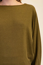 Load image into Gallery viewer, Devon Boat Neck Pullover Top - Olive