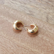 Load image into Gallery viewer, Pierce + Hide Custom Petite Gold Teardrop Hoop