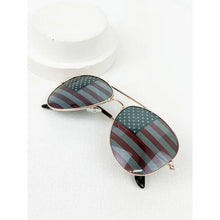 Load image into Gallery viewer, American Flag Aviator Sunglasses
