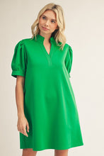 Load image into Gallery viewer, Brittani Puff Sleeve Dress - Green