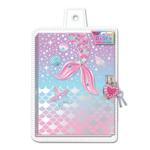 Girl's Lock & Key Diary - Mermaid Vibes