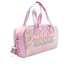 Load image into Gallery viewer, Metallic &quot;Dance&quot; Patch Duffel Bag - Pink