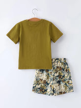 Load image into Gallery viewer, Duck Embroidered Camo Shorts Set