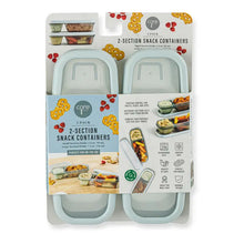Load image into Gallery viewer, 2pk 2 Section Snack Container