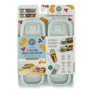 2pk 2 Section Snack Container