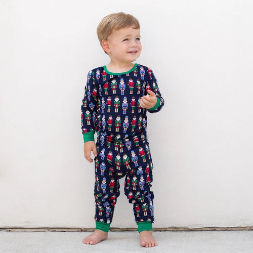 Kid's Nutcracker March Pajama Set - Navy