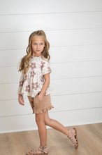 Load image into Gallery viewer, Kids Daisy Tan Ruffle Short Set