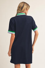 Load image into Gallery viewer, Fran Quarter Zip Dress - Navy