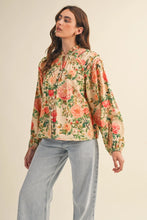 Load image into Gallery viewer, Kaylee Floral Top - Peach