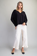 Load image into Gallery viewer, Teagan V-Neck Sweater - Black