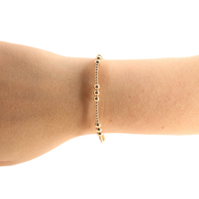 Load image into Gallery viewer, Beaded Blondes: ILY Bracelet in Gold: Extended 7.25 inch