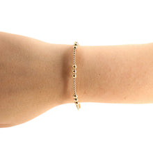 Load image into Gallery viewer, Beaded Blondes: ILY Gold Bracelet - Standard 6.75"
