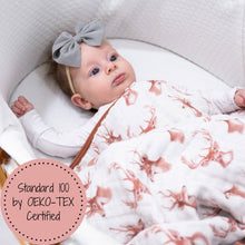 Load image into Gallery viewer, Oh Deer Muslin Baby Blanket