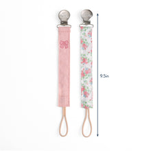 Load image into Gallery viewer, *NEW* Itzy Clip™ - Fabric Pacifier Strap: Bow