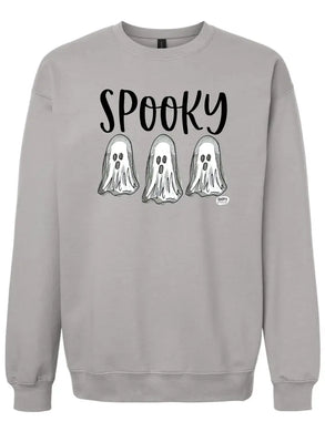 Spooky Graphic Sweatshirt - Grey