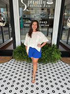Cassidy Trouser Shorts - Royal Blue