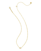 Load image into Gallery viewer, Kendra Scott Mini Elisa Gold Satellite Short Pendant Necklace in Iridescent Drusy