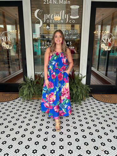 Hibiscus Floral Maxi Skirt