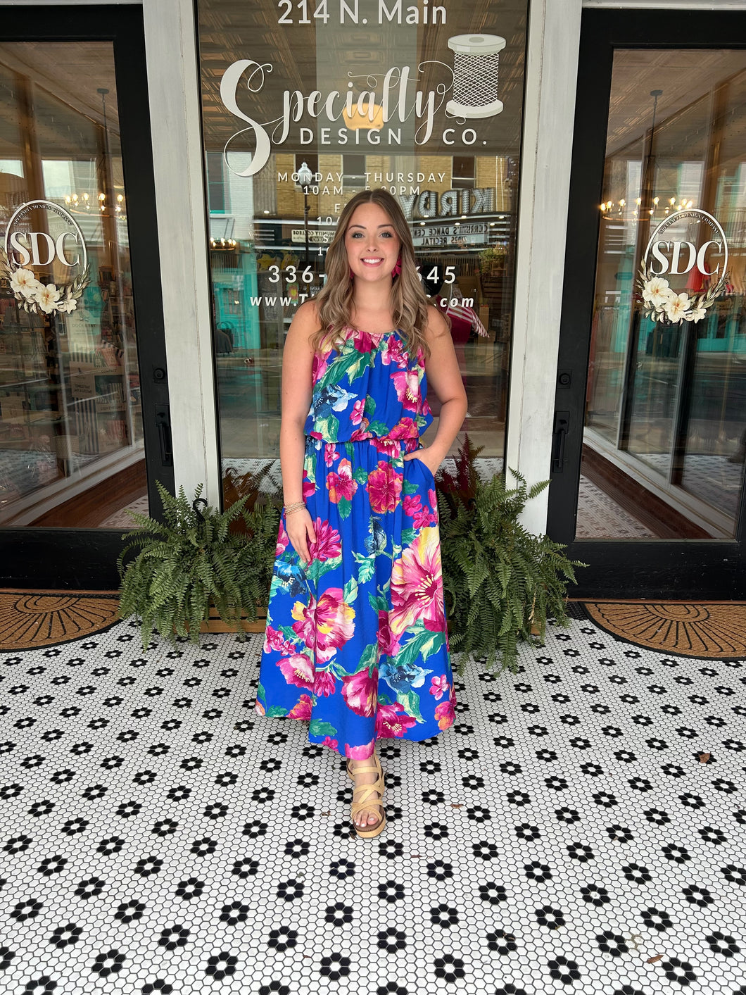 Hibiscus Floral Maxi Skirt