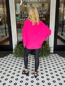 Alicia Dolman Top - Hot Pink