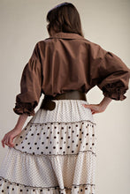 Load image into Gallery viewer, 3/4 Sleeves Button Down Top - Brown