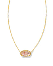 Load image into Gallery viewer, Kendra Scott Elisa Gold Pendant Necklace in Light Pink Iridescent Abalone