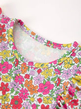 Load image into Gallery viewer, Hot Pink Bow Floral Girl Dress
