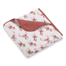 Load image into Gallery viewer, Oh Deer Muslin Baby Blanket