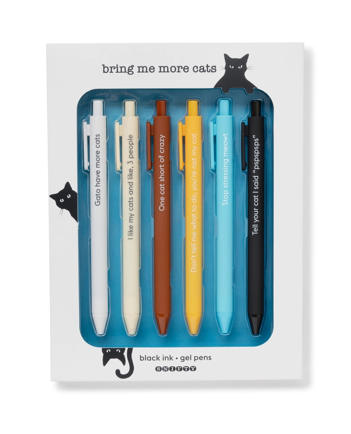 Snifty Gel Pen Set - Bring Me More Cats