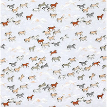 Load image into Gallery viewer, Apple Park Bamboo Zipper Footie - Wild Horses
