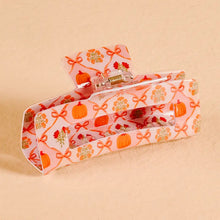 Load image into Gallery viewer, The Darling Effect Claw Clip - Patchwork Pumpkins