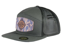 Load image into Gallery viewer, Shot Shell Old School Camo Brown Leather Patch Hat