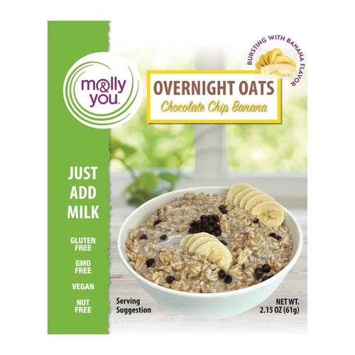 Overnight Oats Single - Gluten Free Chocolate Chip Banana