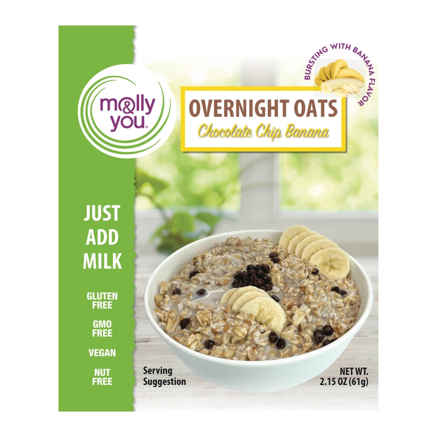 Overnight Oats Single - Gluten Free Chocolate Chip Banana
