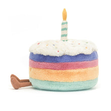 Load image into Gallery viewer, Jellycat Amuseables Rainbow Birthday Cake