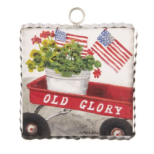 RTC Mini Gallery Charm - Patriotic Wagon