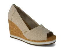 Load image into Gallery viewer, TOMS Shoes - Essential Wedge - Champagne Tonal Woven