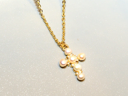 Meghan Browne 18K Abe Necklace - Gold Pearl