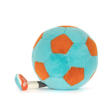Load image into Gallery viewer, Jellycat Amuseables Sports Soccer Ball - Blue/Orange