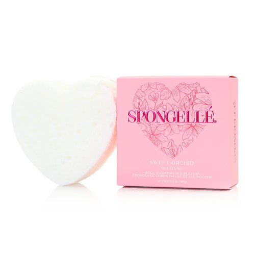 Spongelle Valentine's Heart Buffer - Sweet Orchid