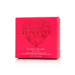 Spongelle Valentine's Heart Buffer - Scarlet Blush
