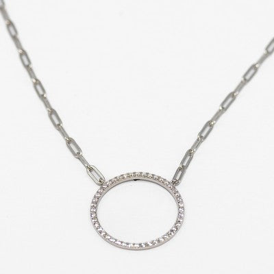 Meghan Browne 18K August Necklace - Silver