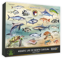 Load image into Gallery viewer, Aquatic Life of North Carolina Jigsaw Puzzle