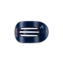 Load image into Gallery viewer, Small Teleties Flat Round Hair Clip - Atlanta Braves