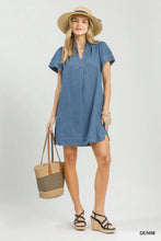 Load image into Gallery viewer, Every Season Denim Ruffle Dress