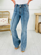 Judy Blue HW Front Seam Trouser Flares