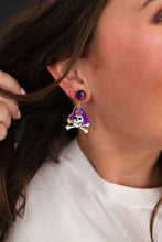 Load image into Gallery viewer, ECU Mini Pirates Logo Earrings