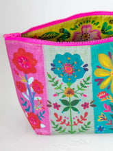 Load image into Gallery viewer, Natural Life Recycled Reversible Pouch - Rainbow Floral