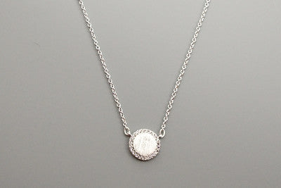 Meghan Browne 18K Barr Necklace - Silver