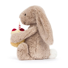 Load image into Gallery viewer, Jellycat Amuseables Bashful Beige Bunny &#39;Birthday&#39; 12&quot;